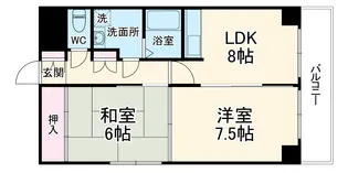 グランドビル21【10階】の間取り