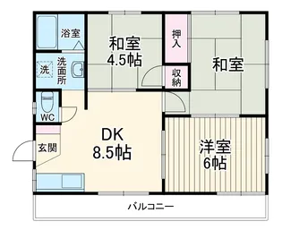 サンハイム【2階】の間取り