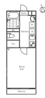 ファミリエールエム船橋法典【2階】の間取り