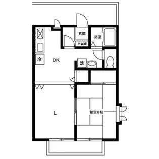 フローラ A【2階】の間取り