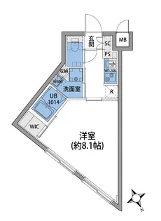 ルネサンスコート桜新町【4階】の間取り