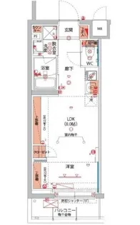 ベルグレードSI【1階】の間取り