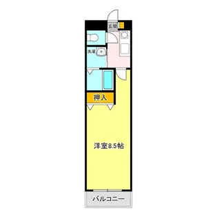 ソレアード元今泉【4階】の間取り