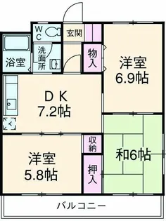 エントピアハウス【1階】の間取り