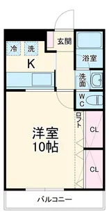 アゼリア浜田A【202号室】の間取り
