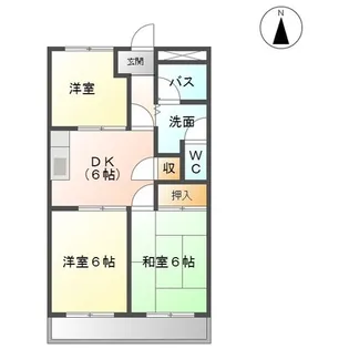 オレンジハイツ【2階】の間取り