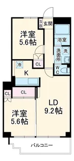サンモール田園【3階】の間取り