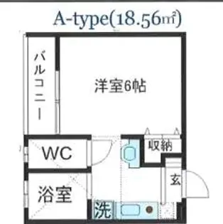 プレナスみなみ野【1階】の間取り