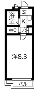 ユング桜山【205号室】の間取り