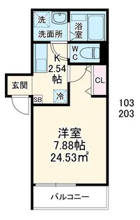 GRADUS検見川町【2階】の間取り