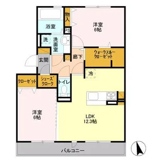 リヴェール南流山 A【2階】の間取り
