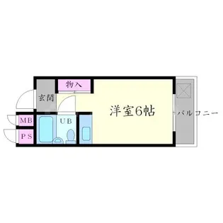 西川ハイツ【2階】の間取り