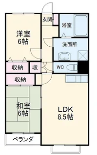 メゾンカスタム【3階】の間取り