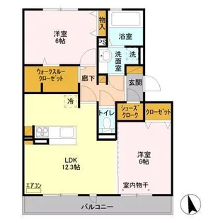 リヴェール南流山 D【3階】の間取り