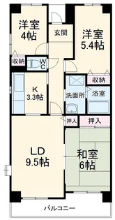 コーポレート相模原三丁目【5階】の間取り
