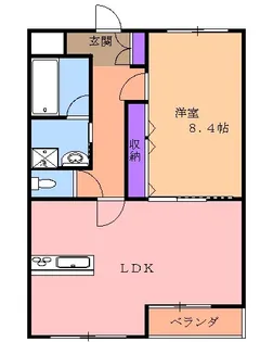 レジデンスALTAⅡ【302号室】の間取り