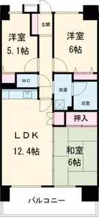 元今泉レジデンス【2階】の間取り