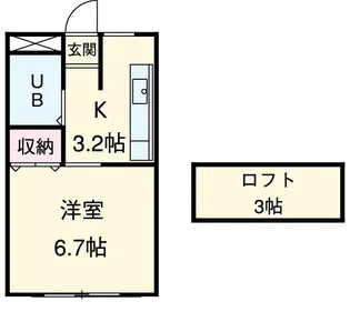 モーブレ美しが丘【201号室】の間取り