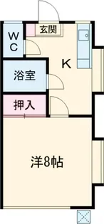 ヴィラフローラ【101号室】の間取り