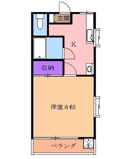 ヴィラフローラ【2階】の間取り