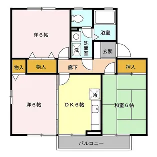 パークロイヤル A【2階】の間取り