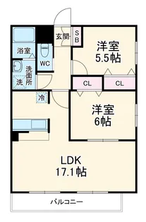 プレシャス星が丘山手【3階】の間取り