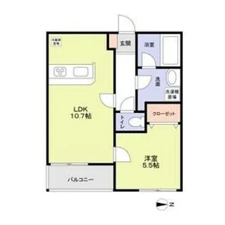 レナトスTAKUMI【101号室】の間取り