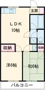 ライフレジデンス【206号室】の間取り