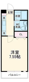 アルファ行徳【1階】の間取り