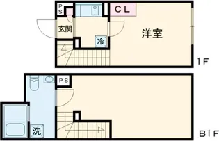 ラヴィーダ東長崎【1階】の間取り
