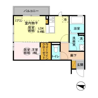 Royal Park HIMEKO J【3階】の間取り