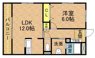 エステートⅡ【501号室】の間取り