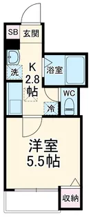 エクセラン大宮【3階】の間取り