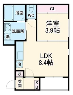 ハーモニーテラス鳴海【2階】の間取り