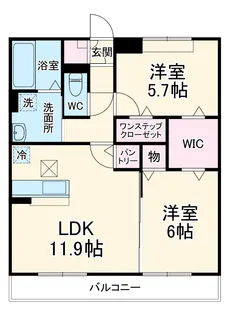 フォレスト神明【1階】の間取り