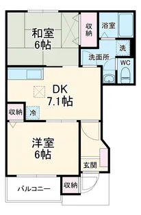 パークヒルズA【1階】の間取り