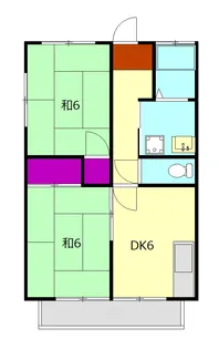 コーポ奥津【203号室】の間取り