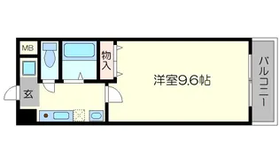 ラジョーネ四条【4階】の間取り