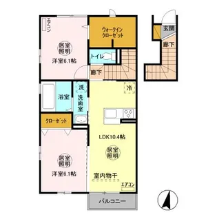 Dーroom中根【2階】の間取り