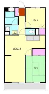 シーサイドハイツ早川【102号室】の間取り