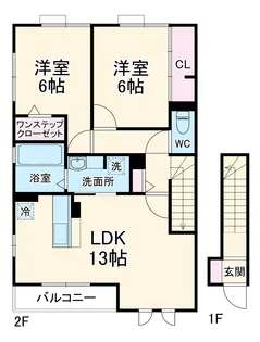 GRAND SOLEIL D【2階】の間取り