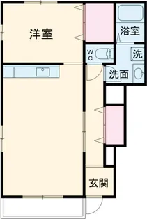 フォレストハウスB【101号室】の間取り