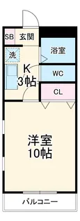 オアシス二本木【2階】の間取り