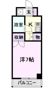 カルム亀島【5階】の間取り
