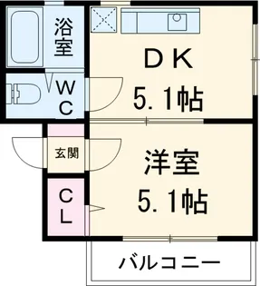 アビエス藤が丘【202号室】の間取り