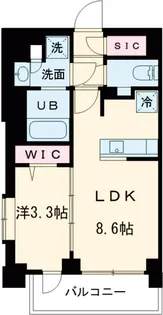 クレストコート大岡山【308号室】の間取り