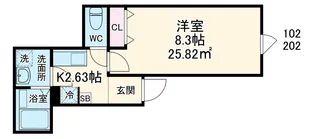 GRADUS瑞江【1階】の間取り