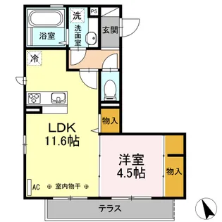 アムール【2階】の間取り