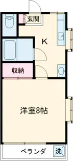 ヴィラ安耶【205号室】の間取り