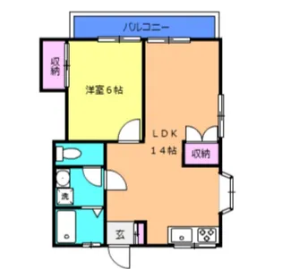 アカネハイツ【202号室】の間取り